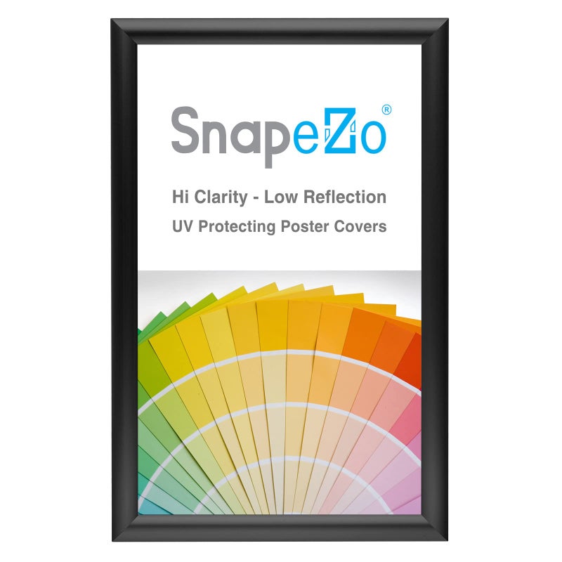 SnapeZo Letter Frame 8.5x14 Inches, Black 1 Inch Aluminum Profile, Front-Loading Snap Frame, Wall Mounting, Sleek Series - Image 2